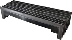 Made in USA - Nylon Sewn Way Cover - 16-1/2 Inch Inside Width - Exact Tool & Supply