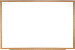 Ghent - 48-1/2" High x 96-1/2" Wide Dry Erase - Acrylate, 0.38" Deep, Includes Eraser & 4 Markers - Exact Tool & Supply