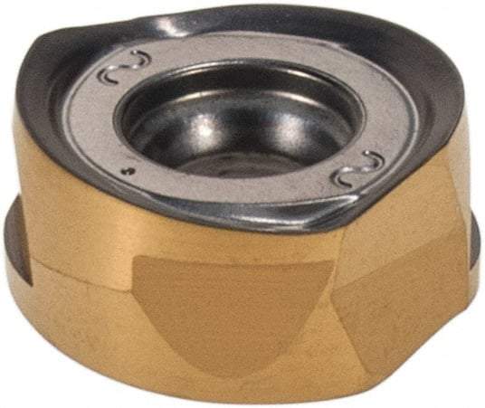 Iscar - H400 RNHU1205 AX Grade IC830 Carbide Milling Insert - TiAlN/TiN Finish, 0.2047" Thick, 0.433" Inscribed Circle, 6mm Corner Radius - Exact Tool & Supply