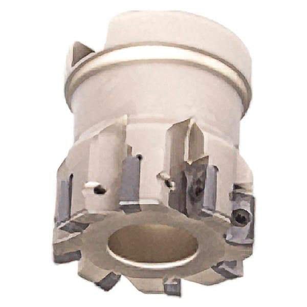 Iscar - 8 Inserts, 40mm Cut Diam, 22mm Arbor Diam, 7.7mm Max Depth of Cut, Indexable Square-Shoulder Face Mill - 0/90° Lead Angle, 40mm High, HP AN.. 0702.. Insert Compatibility, Series Heliplus - Exact Tool & Supply