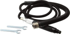 PRO-SOURCE - 1/8" Collet, Straight Handle, Air Straight Die Grinder - 82,000 RPM, Rear Exhaust, 1.5 CFM, 0.08 hp, 90 psi, 1/4 NPT Inlet - Exact Tool & Supply