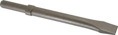 PRO-SOURCE - 25" Head Width, 10.2" OAL, 0" Shank Diam, Flat Chisel - Round Shank, Alloy Steel - Exact Tool & Supply