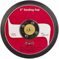 PRO-SOURCE - 6" Diam Hook & Loop Disc Backing Pad - 5/16" Shank Diam, 12,000 RPM - Exact Tool & Supply