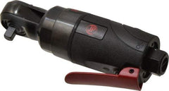 PRO-SOURCE - 1/4" Drive, 350 RPM, 30 Ft/Lb Torque Ratchet Wrench - Inline Handle, 4 CFM, 90 psi, 1/4" NPT Inlet - Exact Tool & Supply
