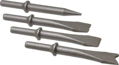PRO-SOURCE - 5" OAL, 1-1/8" Shank Diam, Chisel Set - Round Drive, Round Shank, Alloy Steel - Exact Tool & Supply