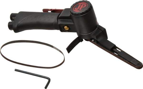 PRO-SOURCE - 1/4 x 13 Inch, 18,000 RPM Air Belt Sander - 1/4 Inch Inlet, 4.2 CFM Air Consumption - Exact Tool & Supply