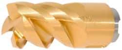 Seco - MP16 E04 Grade F40M Carbide Milling Tip Insert - TiAlN/TiN Finish, 4 Flutes, 16mm Cutting Diam, 19mm Depth of Cut, 32.6mm Extension, 0.079" Cnr Rad - Exact Tool & Supply