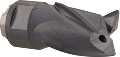 Seco - MP10 M03 Grade MP3000 Carbide Milling Tip Insert - TiAlN Finish, 3 Flutes, 10mm Cutting Diam, 12mm Depth of Cut, 21mm Extension, 1/64" Cnr Rad - Exact Tool & Supply