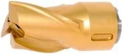 Seco - MP16 E05 Grade F40M Carbide Milling Tip Insert - TiAlN/TiN Finish, 3 Flutes, 5/8" Cutting Diam, 3/4" Depth of Cut, 1.283" Extension, 0.0315" Cnr Rad - Exact Tool & Supply