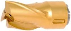 Seco - MP16 E05 Grade F40M Carbide Milling Tip Insert - TiAlN/TiN Finish, 3 Flutes, 12mm Cutting Diam, 19mm Depth of Cut, 32.6mm Extension, 0.012" Cnr Rad - Exact Tool & Supply