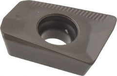 Seco - XOMX120408 ME08 Grade MM4500 Carbide Milling Insert - TiCN/Al2O3 Finish, 0.155" Thick, 0.031" Corner Radius - Exact Tool & Supply