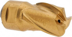 Seco - MP16 E05 Grade F40M Carbide Milling Tip Insert - TiAlN/TiN Finish, 3 Flutes, 5/8" Cutting Diam, 3/4" Depth of Cut, 1.283" Extension, 0.122" Cnr Rad - Exact Tool & Supply