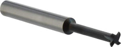 Scientific Cutting Tools - 12 TPI, ACME Internal Single Profile Thread Mill - 3/8" Noml Diam, 0.235" Cut Diam, 1/4" Shank Diam, 4 Flute, 0.13" Neck Diam, 0.9" Neck Length, 2-1/2" OAL, AlTiN+ Finish - Exact Tool & Supply