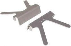 Gibraltar - 3-1/2" Jaw Width, Aluminum, Vise Jaw Cap - Press On Attachment - Exact Tool & Supply