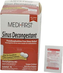 Medique - Medi-First Sinus Decongestant Tablets - Sinus Relief - Exact Tool & Supply