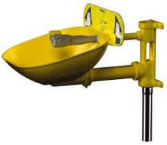 Bradley - Wall Mount, Plastic Bowl, Eyewash Station - 1/2" Inlet, 30 psi Flow, 0.4 GPM Flow Rate - Exact Tool & Supply