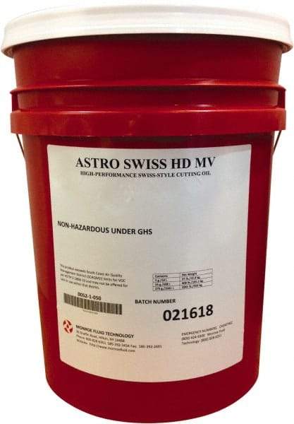Monroe Fluid Technology - 5 Gal Pail Cutting & Grinding Fluid - Straight Oil - Exact Tool & Supply