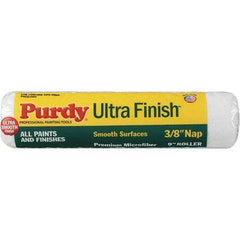 Purdy - 3/8" Nap, 9" Wide Paint General Purpose Roller Cover - Semi-Smooth Texture, Microfiber - Exact Tool & Supply