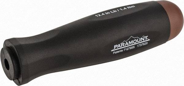 Paramount - 1 Piece, 1.4 Max N/m, Preset Torque Limiting Screwdriver - 0.1969" Drive - Exact Tool & Supply