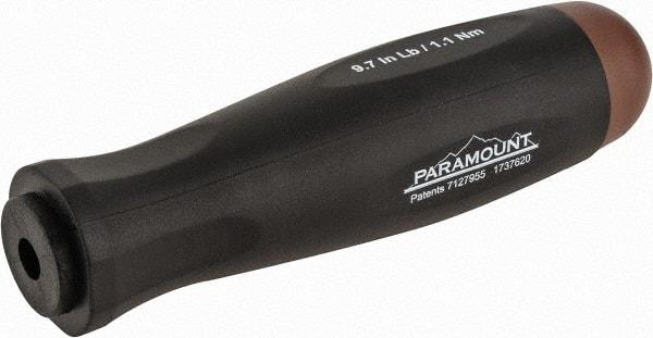 Paramount - 1 Piece, 1.1 Max N/m, Preset Torque Limiting Screwdriver - 0.1969" Drive - Exact Tool & Supply