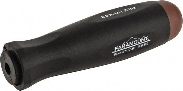 Paramount - 1 Piece, 0.9 Max N/m, Preset Torque Limiting Screwdriver - 0.1969" Drive - Exact Tool & Supply