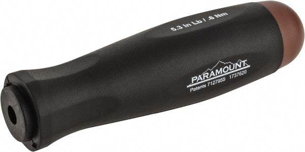 Paramount - 1 Piece, 0.6 Max N/m, Preset Torque Limiting Screwdriver - 0.1969" Drive - Exact Tool & Supply