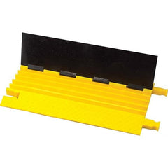 Checkers - On Floor Cable Covers Cover Material: Polyurethane Number of Channels: 5 - Exact Tool & Supply