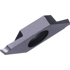 TKF12R100T16DR PR1225 Carbide Cutoff Insert Megacoat Finish, 16° RH Lead Angle, RH Insert, 1mm Cutting Width, 0.08mm Corner Radius, Series KTKF