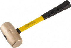Ampco - 6 Lb Head Mallet - 15" OAL, 15" Long Fiberglass Handle with Grip - Exact Tool & Supply
