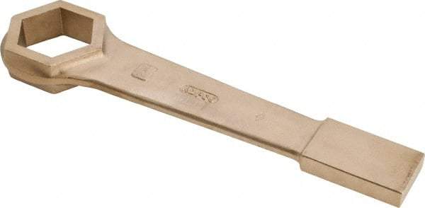 Ampco - 2-3/4" 6 Point Striking Box Wrench - Single End, 17" OAL, Aluminum Bronze - Exact Tool & Supply