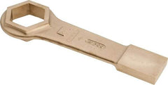 Ampco - 2-9/16" 6 Point Striking Box Wrench - Single End, 13-1/2" OAL, Aluminum Bronze - Exact Tool & Supply