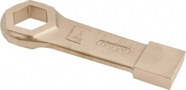Ampco - 1-5/16" 6 Point Striking Box Wrench - Single End, 7-1/2" OAL, Aluminum Bronze - Exact Tool & Supply