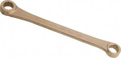 Ampco - 11/16" x 25/32" 12 Point Offset Box Wrench - Double End, 10-3/4" OAL, Aluminum Bronze - Exact Tool & Supply