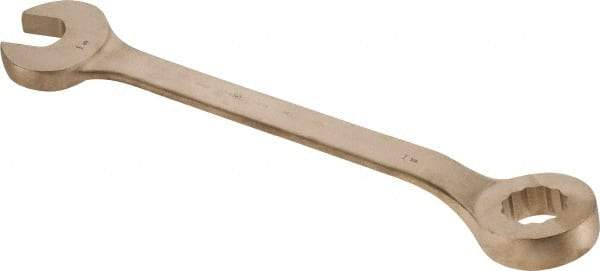 Ampco - 1-7/8" 12 Point Offset Combination Wrench - 15° Offset Angle, 22-3/4" OAL, Aluminum Bronze, Plain Finish - Exact Tool & Supply