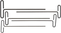 Bondhus - 5 Piece Loop T-Handle Hex Key Set - Hex Range 2.5 to 6mm, 9" OAL, Protanium High Torque Steel - Exact Tool & Supply