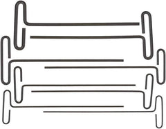 Bondhus - 8 Piece Loop T-Handle Hex Key Set - Hex Range 2 to 10mm, 9" OAL, Protanium High Torque Steel - Exact Tool & Supply