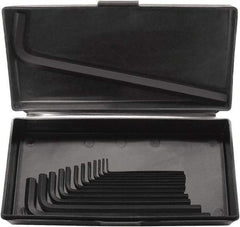 Bondhus - 13 Piece L-Key Hex Key Set - Hex Range 1/16 to 1/2", 9" OAL, Protanium High Torque Steel - Exact Tool & Supply