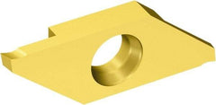Sandvik Coromant - MACL3 MAC 1025 Grade, 0.0787" Cutting Width, Carbide Cutoff Insert - 0.002" Cnr Rad, TiN/TiAlN Coated - Exact Tool & Supply