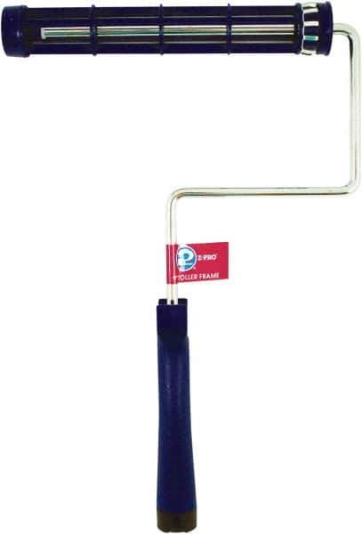Premier Paint Roller - 9" Wide x 15" Long Roller Frame - Plastic Frame, Plastic Handle - Exact Tool & Supply