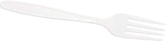 Solo - Solo Guildware Heavyweight Plastic Forks - White - Exact Tool & Supply