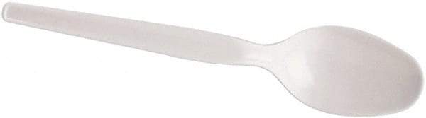 Dixie - Dixie Plastic Tableware, Heavy Mediumweight Teaspoons - White - Exact Tool & Supply