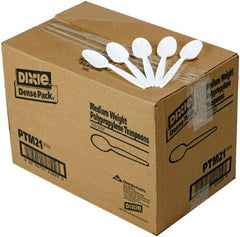 Dixie - Dixie Plastic Tableware, Mediumweight Teaspoons - White - Exact Tool & Supply