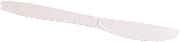 Dixie - Dixie Plastic Tableware, Heavy Mediumweight Knives - White - Exact Tool & Supply