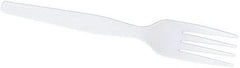 Dixie - Dixie Heavy Mediumweight Plastic Forks - White - Exact Tool & Supply