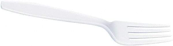 Dixie - Dixie Plastic Tableware, Heavyweight Forks - White - Exact Tool & Supply