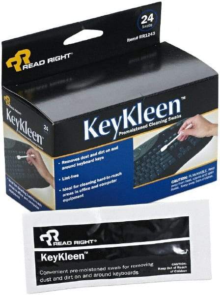 READ RIGHT - Cleaning Swab - Use with Premoistened Swabs Remove Dust & Dirt From Tight Crevices Quickly & Easily. - Exact Tool & Supply