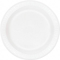 DART - Dart Concorde Foam Plates, 10 1/4" - White - Exact Tool & Supply