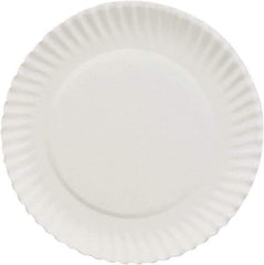 AJM Packaging Corporation - Paper Plates, 6" - White - Exact Tool & Supply