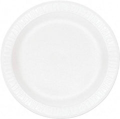DART - Dart Concorde Foam Plates, 9" - White - Exact Tool & Supply
