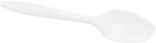 DART - Dart Style Setter Mediumweight Plastic Teaspoons - White - Exact Tool & Supply